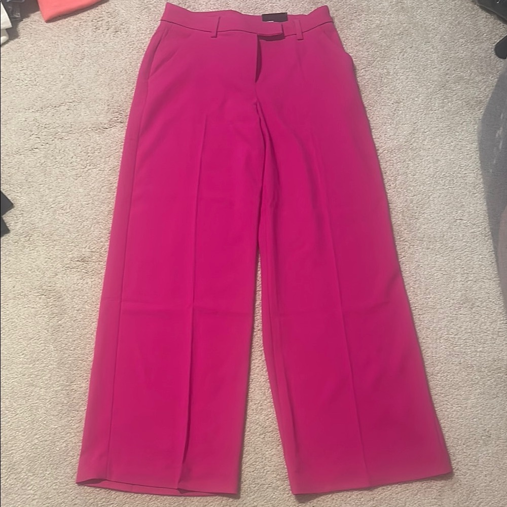 Women's Pink Wide-Leg Pants